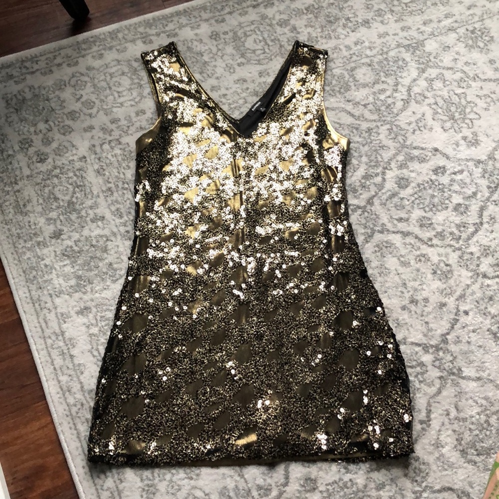 Express sequins dress